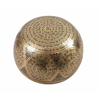Misa tybetańska (Thanka bowl) z Ganeshem + Sukces + Wałek gratis 08